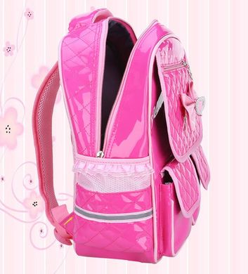 Шикарный лакированный школьный рюкзак для девочек