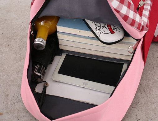 Большой тканевой набор для модных школьниц Рюкзак, сумка, косметичка, пенал