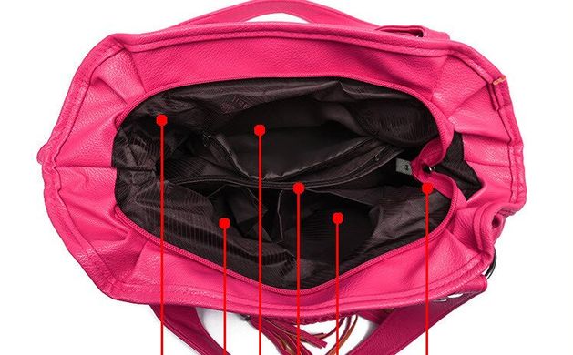 Шикарная вместительная сумка-хобо с брелками
