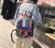 Модный голографический рюкзак радуга