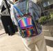 Модный голографический рюкзак радуга