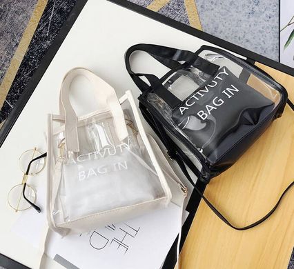 Прозрачная силиконовая сумка с клатчем для стильных девушек