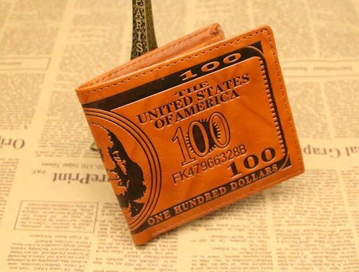 Стильный мужской кошелек с тиснение под Доллар