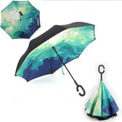 Стильный большой двойной зонт трость