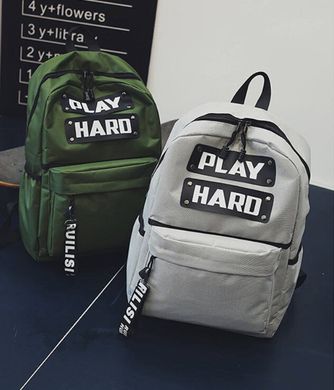 Большой унисекс тканевый рюкзак Play Hard