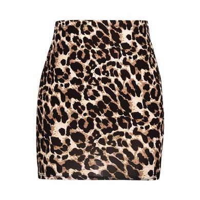 Стильная леопардовая мини юбка