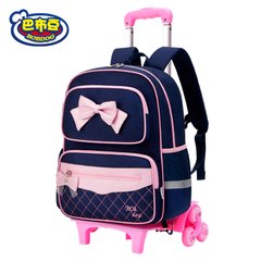 Модный рюкзак тележка на колесах для девочки
