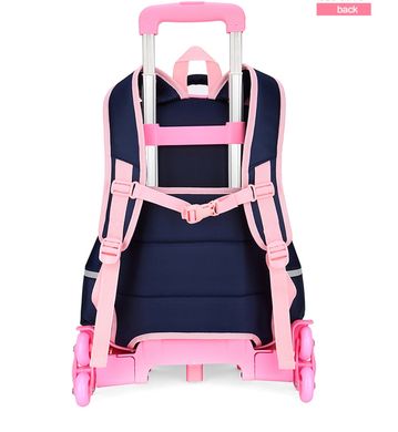 Модний рюкзак візок на колесах для дівчинки