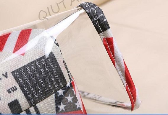 Модная прозрачная сумка + клатч 2в1 с принтами для стильных девушек
