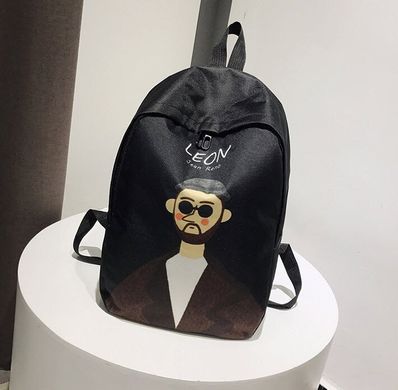 Стильный тканевый рюкзак с принтом Леон киллер