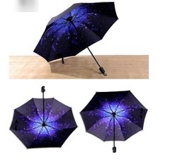 Красивые складные зонты с принтом Звёздное небо