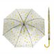 Стильные прозрачные силиконовые зонты трость в горошек