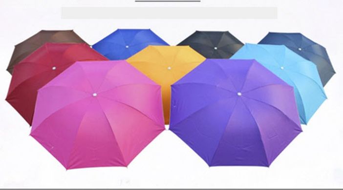 Стильна складна двохкольорова  парасолька Унісекс