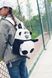 Оригинальный тканевый рюкзак Панда с мемом гримасой