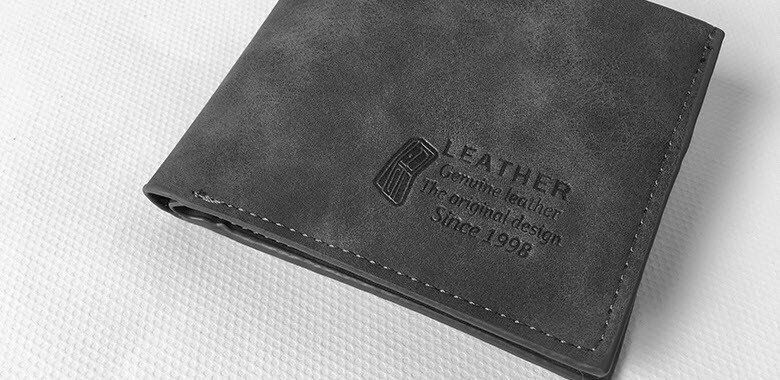 Практичный матовый мужской кошелек портмоне Leather