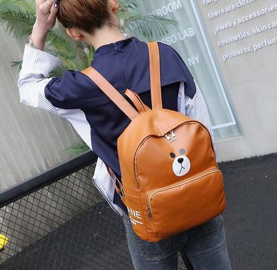 Модный городской рюкзак медведь с сумочкой