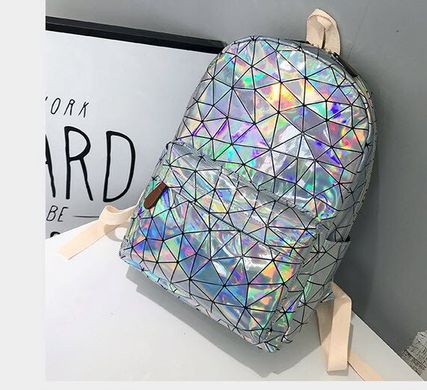 Голографический большой рюкзак с лазерным дизайном