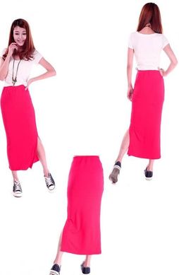 Легкая длинная юбка с разрезом макси