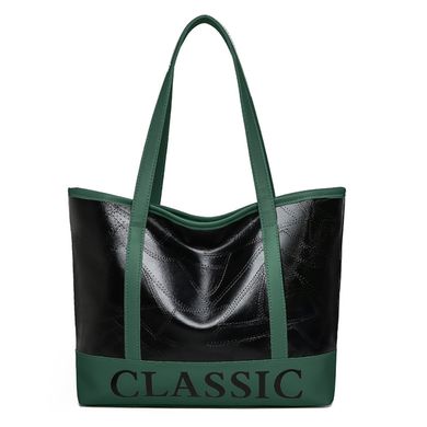 Велика класична сумка шоппер з написом