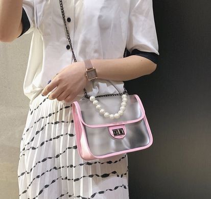 Элегантная прозрачная сумка с красивой ручкой для стильных девушек