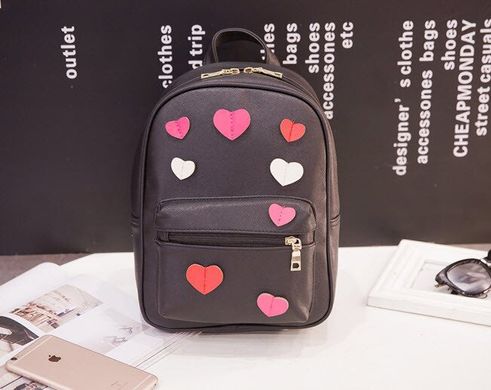 Романтический городской рюкзак с сердечками