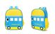 Нейлоновые детские рюкзаки с принтом Автобус