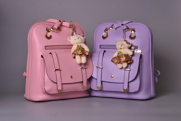 Элитные рюкзаки с брелком мишка для школы
