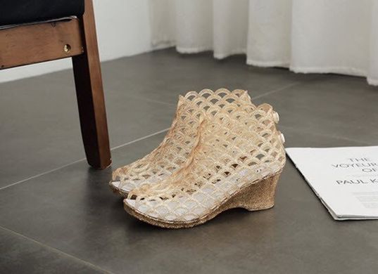 Модные прозрачные силиконовые босоножки туфли оригинального дизайна