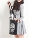 Модная женская сумка с принтом черепа