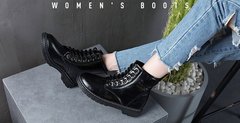Отличные лакированные женские ботинки
