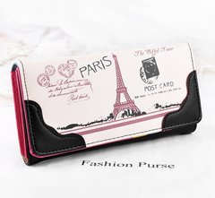Стильный кошелек с принтом Парижа
