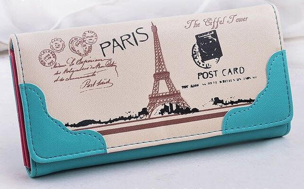 Стильный кошелек с принтом Парижа