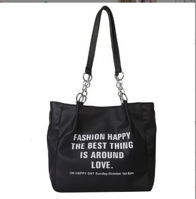 Стильна жіноча сумка-шопер із написом