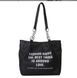 Стильна жіноча сумка-шопер із написом