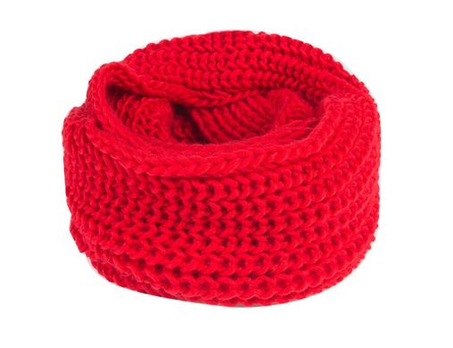 Элегантный вязанный шарф кольцо