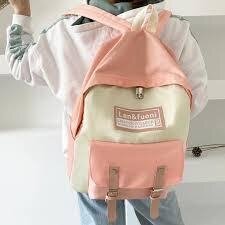 Стильный вместительный тканевый рюкзак для школы