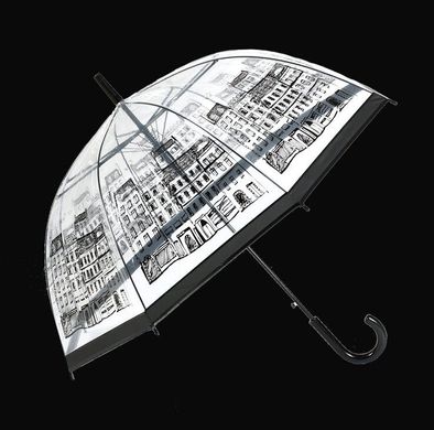 Стильный прозрачный Зонт с принтом города