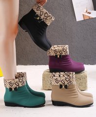 Элегантные матовые резиновые ботинки осень-зима 35 - 39