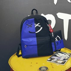Стильный тканевый рюкзак для школы с пеналом