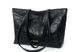 Вместительная классическая черная сумка шоппер