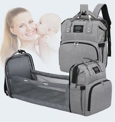 Оригинальный сумка-рюкзак для мам с термокарманами и манежом