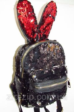 Красочные рюкзаки с пайетками и заячими ушками