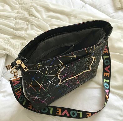 Стильная сумка с лазерным дизайном и ручками-котиками