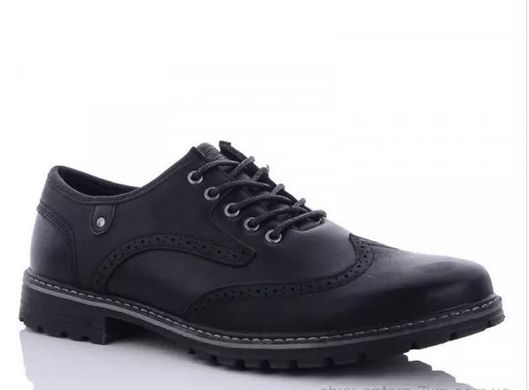 Стильные удобные мужские туфли ботинки с декоратиныйм узором, 44 - 46