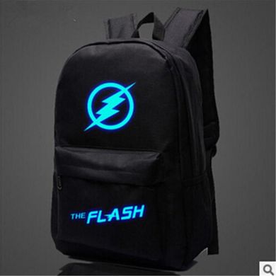 Большой тканевый унисекс рюкзак со светящимся/фосфорным рисунком супергероев